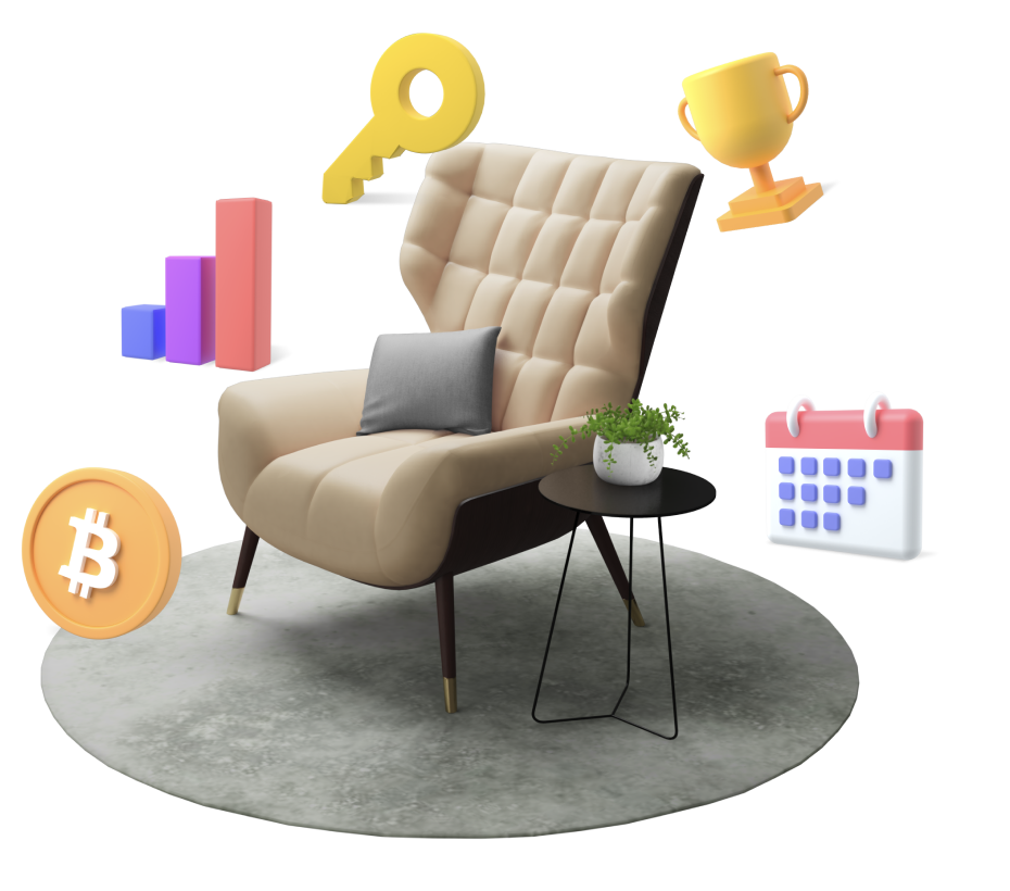 Chair with icons